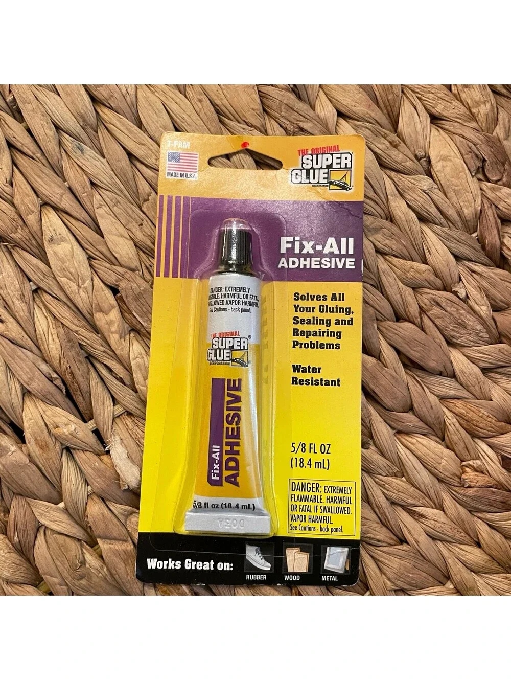 ✅Super Glue Fix-All Adhesive 5/8oz 18.4ml Tube Multi-Purpose Waterproof#️⃣0973